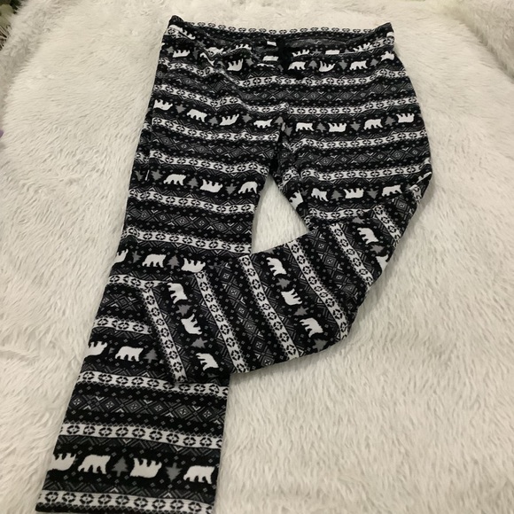 Old navy black Christmas lounge fleece pants size xxl - Picture 1 of 5